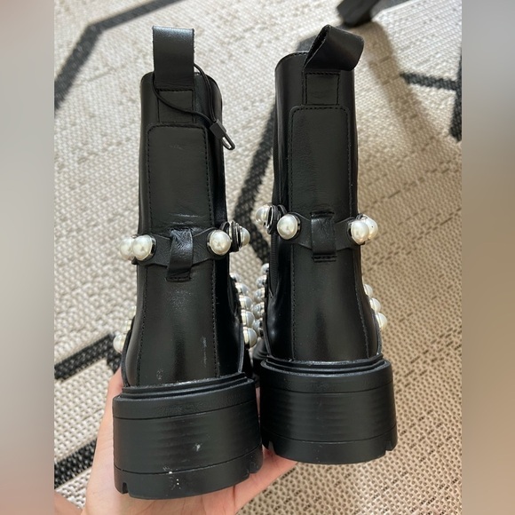Zara Black Pearl Boots - Picture 3 of 11